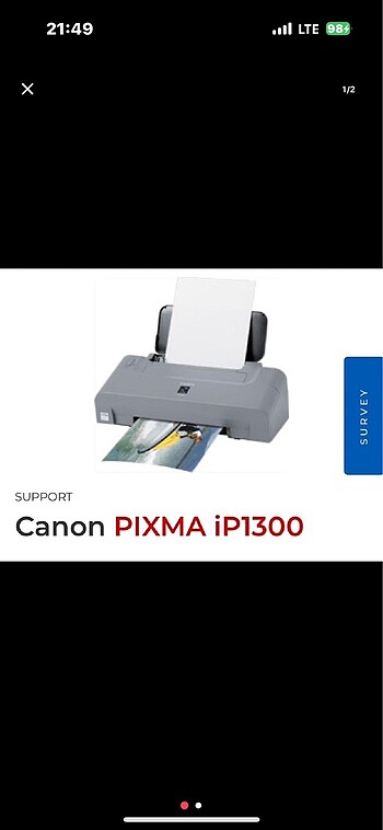Canon pixma ip1300