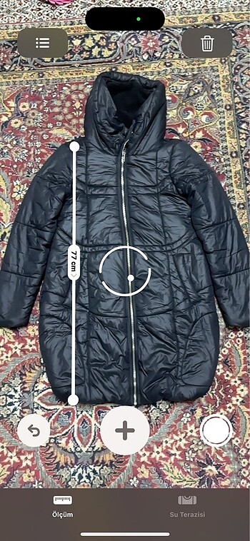 34 Beden siyah Renk Koton mont