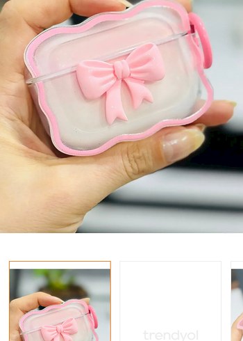 Beyaz Hello Kitty Kedi Temalı AirPods Kılıfı