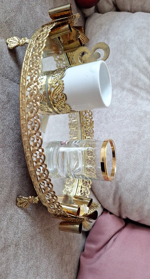 Altın Renkli Dekoratif Mumluk Seti - Görsel 3