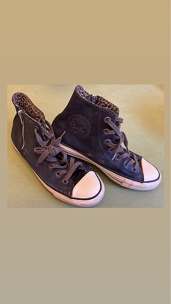 39 Beden Converse Ayakkabı Leopard Koleksiyonu