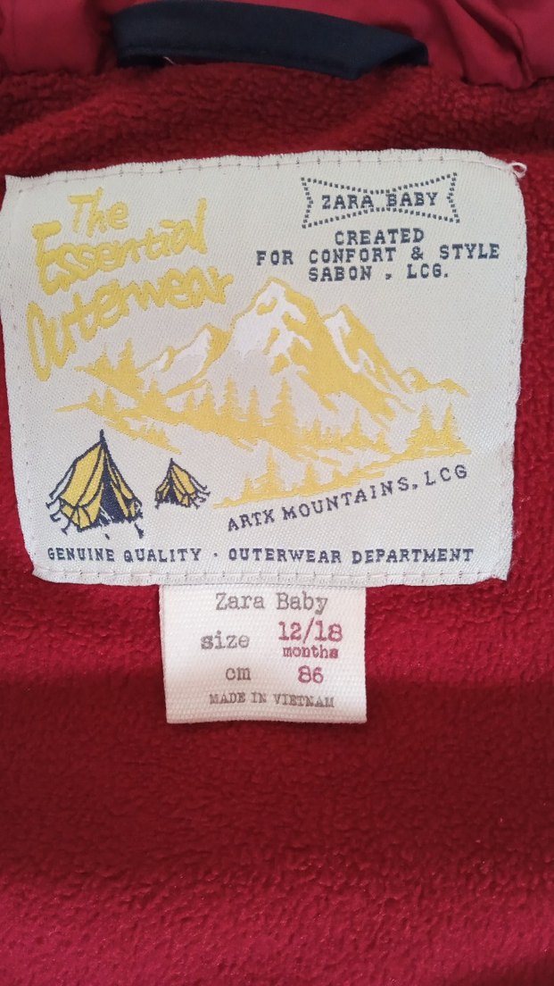 Koyu Renkli Kapüşonlu Erkek Çocuk Mont 1 2 yaş - Görsel 5