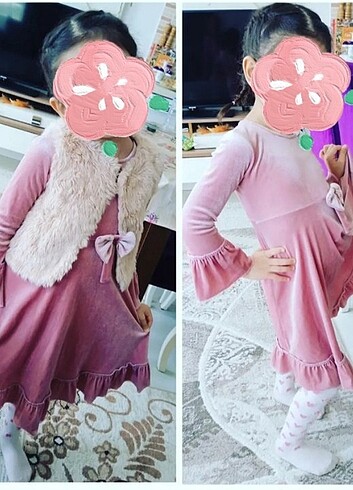 4 Yaş Beden ten rengi Renk Peluş yelek