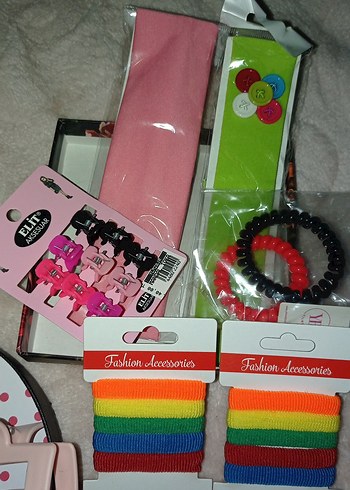 Pastel Renkli Elastik Saç Aksesuarları Seti - Görsel 3