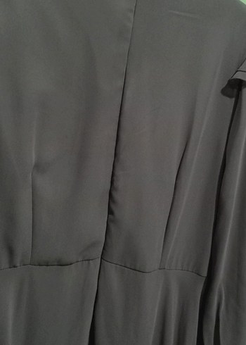 lila Uzun Kollu Nakışlı Kadın abiye - Görsel 6