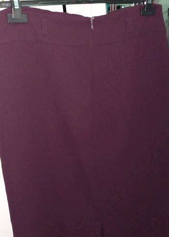 mor Uzun Drapeli Kadın Etek - Görsel 6