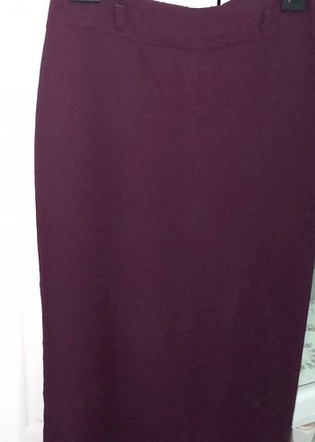 mor Uzun Drapeli Kadın Etek - Görsel 2