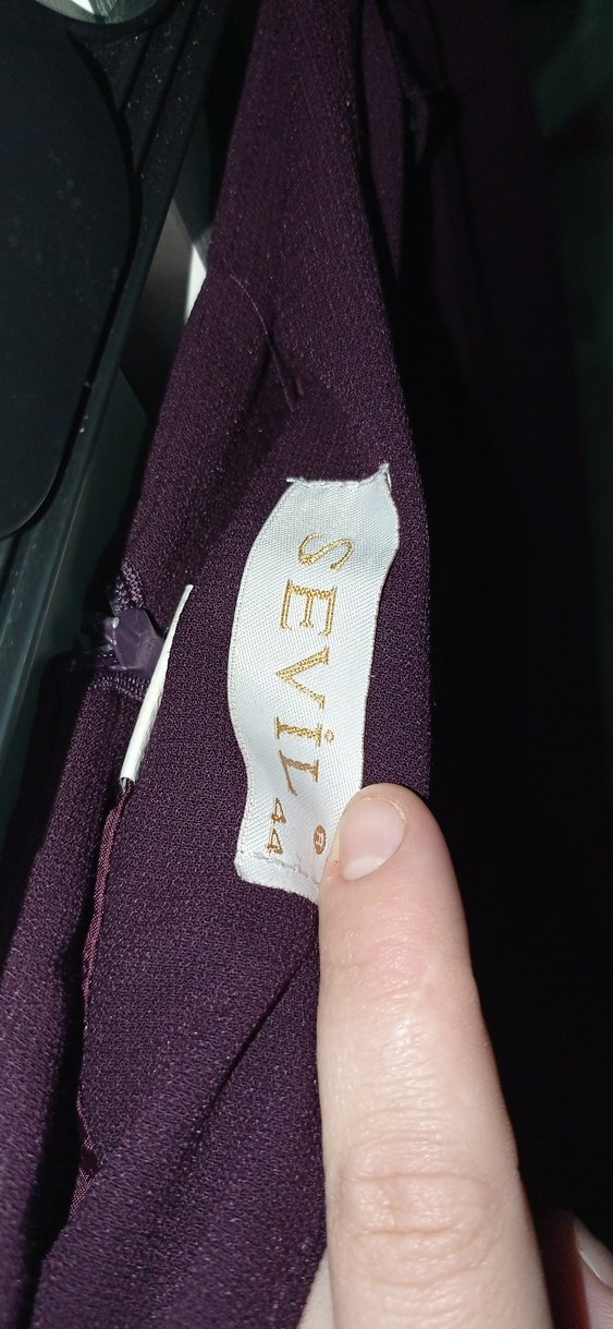 mor Uzun Drapeli Kadın Etek - Görsel 5