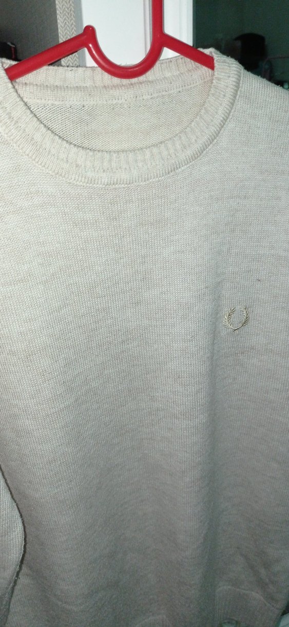 Bej Triko erkek Bisiklet Yaka Salaş Kazak - Görsel 3