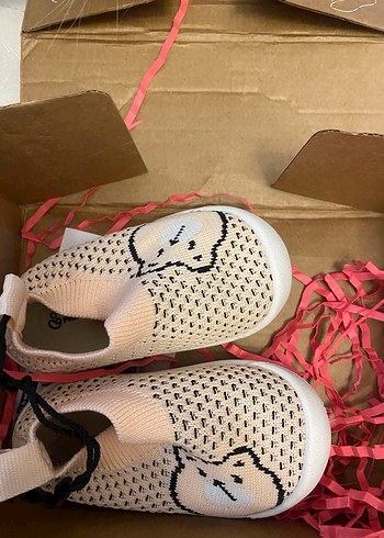 Diğer Kız Çocuk Örgü Yılan Desenli Pembe Spor Ayakkabı
