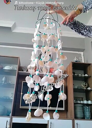 Orjinal deniz kabugu rüzgar çanı