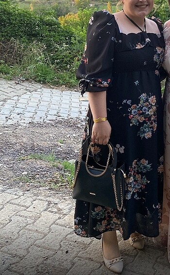 Şifon astarlı elbise - Görsel 5