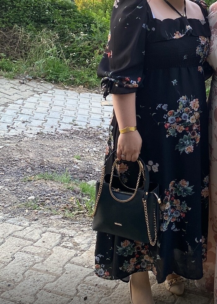 Şifon astarlı elbise - Görsel 5