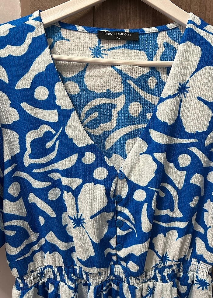 Günlük midi boy elbise - Görsel 3