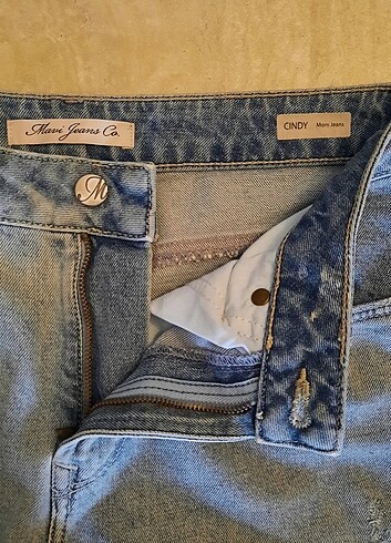 Mavi, mom jeans, orjinal 