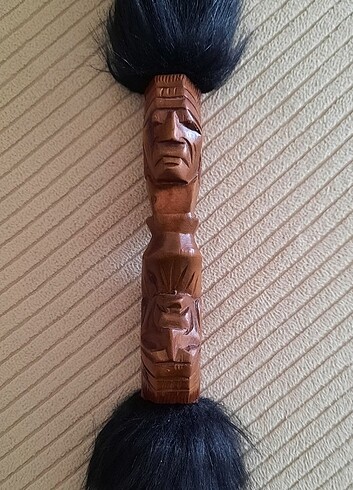 Kızılderili obje, totem, ağaç oyma
