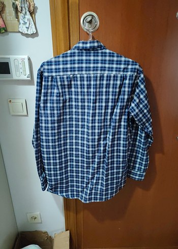Mavi Kareli Erkek Gömlek L beden - Görsel 4