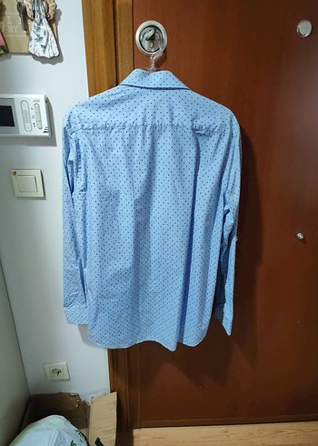 Düğmeli Uzun Kollu Erkek Gömlek L beden - Görsel 7