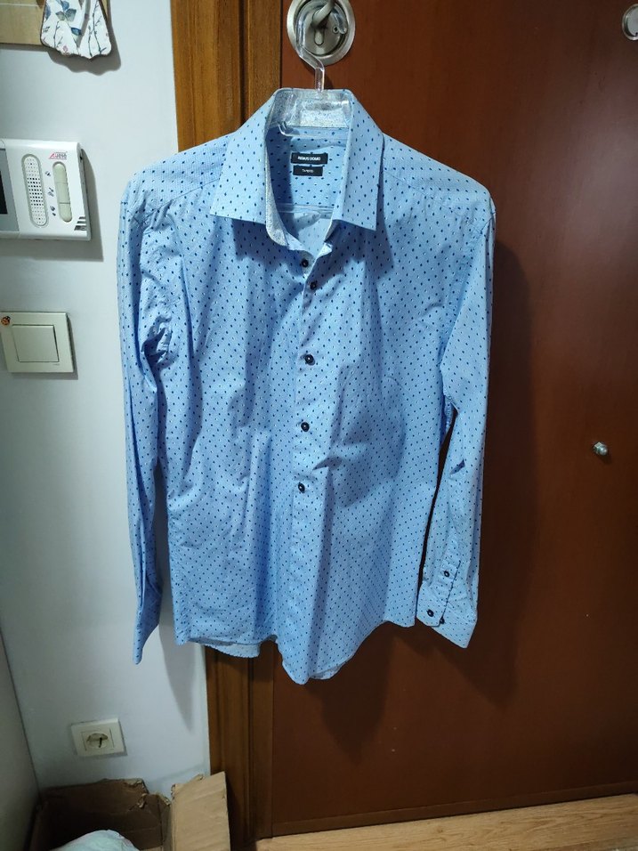 Düğmeli Uzun Kollu Erkek Gömlek L beden - Görsel 4