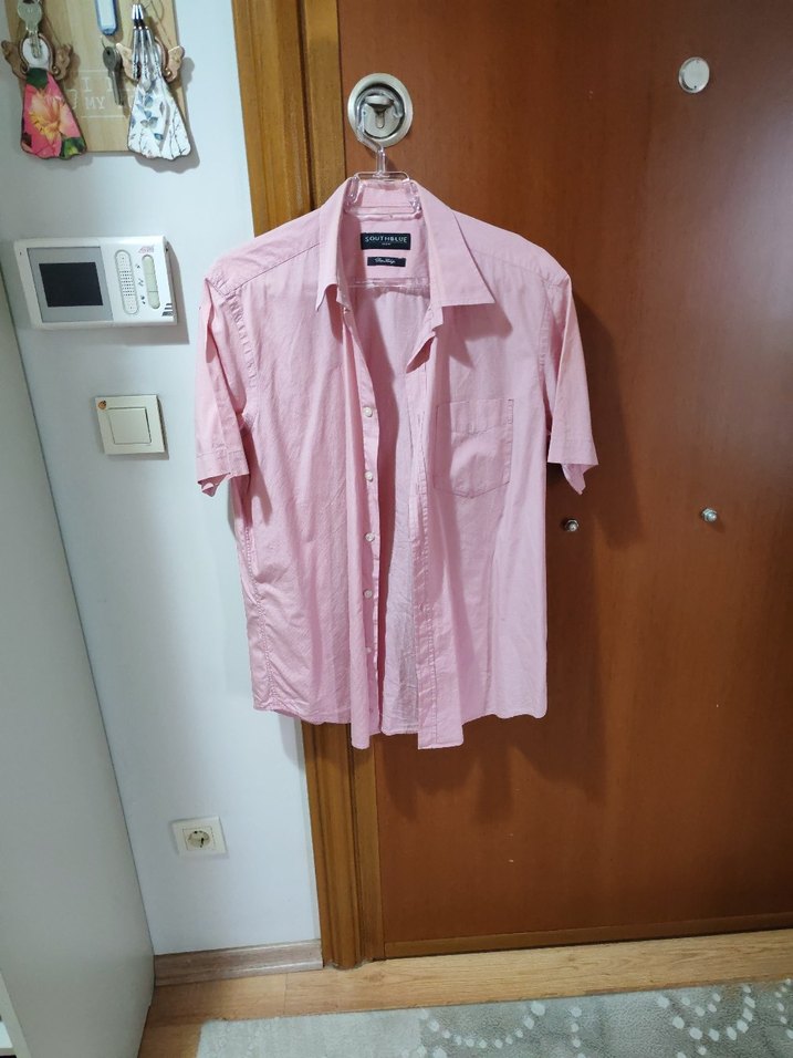 L beden erkek kısa kol gömlek - Görsel 2