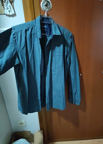 Erkek yeşil renk Denim Uzun Kollu Gömlek LCW Waikiki L beden - Görsel 3