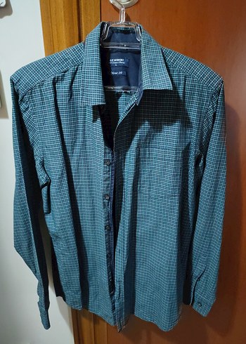 Erkek yeşil renk Denim Uzun Kollu Gömlek LCW Waikiki L beden - Görsel 2