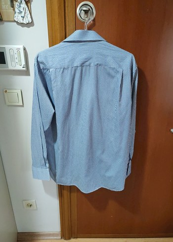 Lacivert Erkek Uzun Kollu Düğmeli Gömlek L beden - Görsel 5