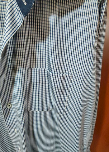 Lacivert Erkek Uzun Kollu Düğmeli Gömlek L beden - Görsel 8