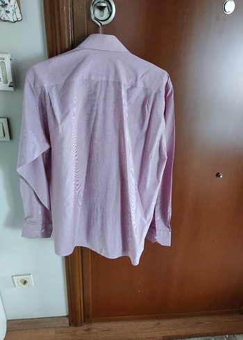 Pembe L beden Erkek Gömlek, Uzun Kollu, Regular Fit - Görsel 4