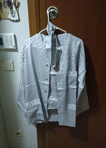 L_XL beden Erkek saten pijama takımı  - Görsel 8