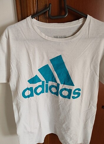 m Beden beyaz Renk Adidas marka m beden unisex tişört