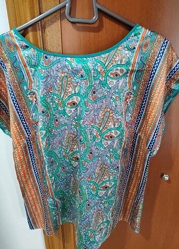 xl Beden çeşitli Renk Koton marka 40 42 beden uyumlu saten şık bluz 