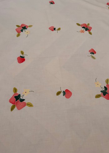 Aplike nakışlı80cm 80 cm kare dört peçeteli örtü - Görsel 4