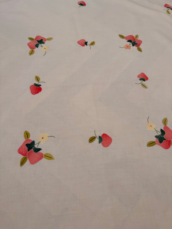 Aplike nakışlı80cm 80 cm kare dört peçeteli örtü - Görsel 4