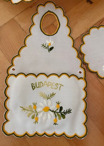 Budapeşteden alındı ekmeklik ve bardak veya fincan altlığı - Görsel 3