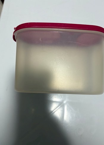 Pembe Kapaklı Plastik Saklama Kabı TapperWare marka - Görsel 5