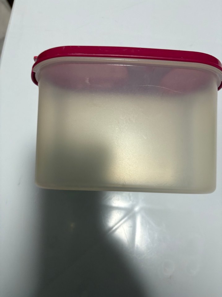 Pembe Kapaklı Plastik Saklama Kabı TapperWare marka - Görsel 5