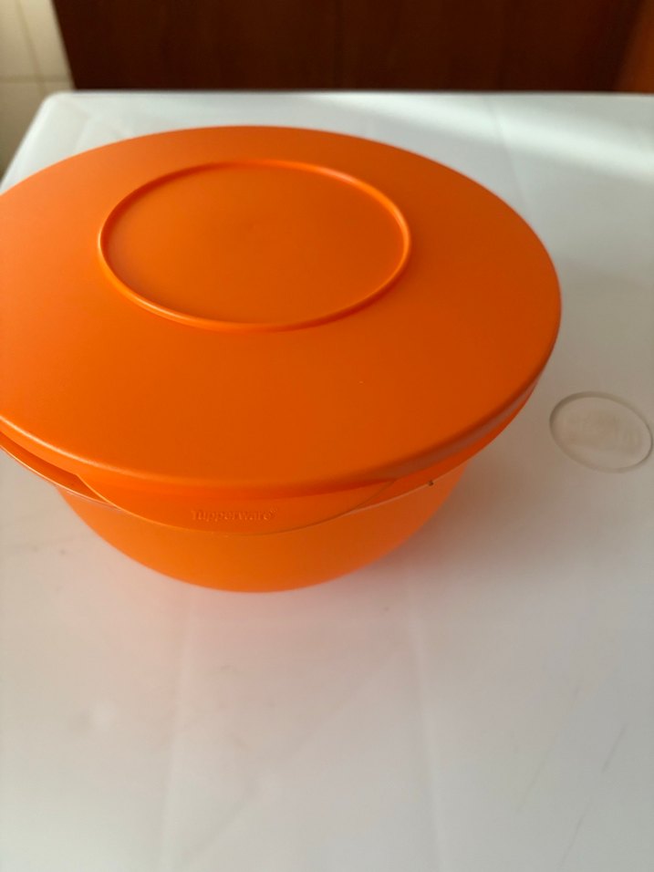 Turuncu Plastik Saklama Kabı TupperWare 2,5 litrelik - Görsel 3