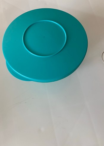 Turkuaz Plastik Kapaklı Saklama Kabı - Görsel 2