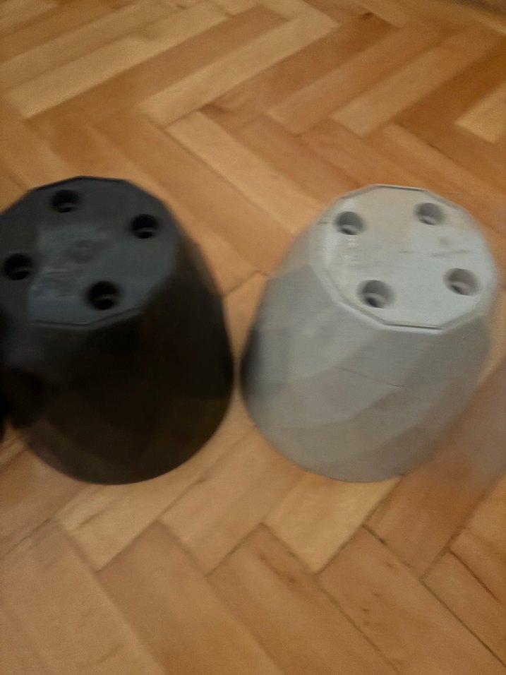 Gri Saksı Seti - 3 Farklı Model - Görsel 3