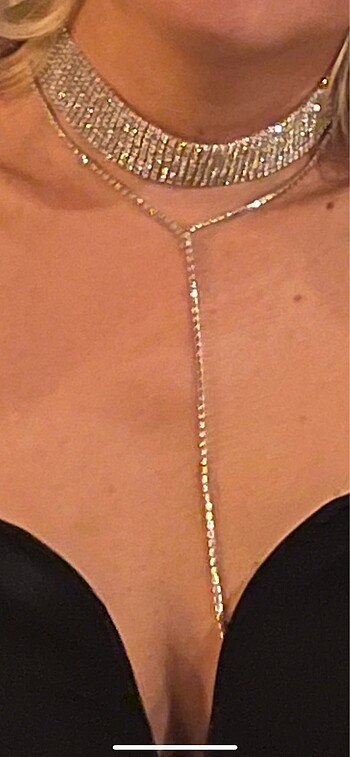 taşlı choker kolye