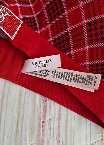 Victoria s Secret Kırmızı Ekose Desenli Rahat Sütyen