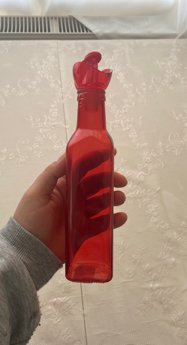 Kırmızı cam yagdanlik - Görsel 2