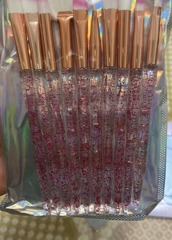 Pembe Makyaj Fırçası Seti - Görsel 3