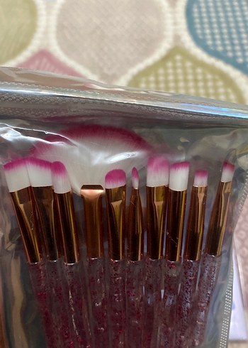 Pembe Makyaj Fırçası Seti - Görsel 2