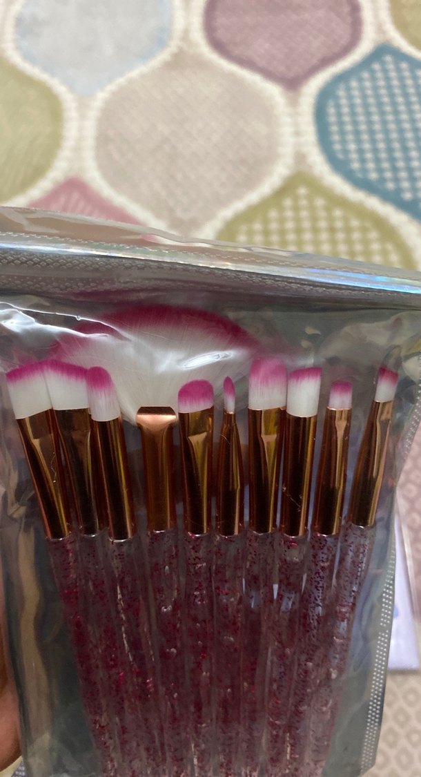 Pembe Makyaj Fırçası Seti - Görsel 2