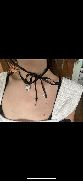 Kalpli Kurdelalı kolye - Görsel 2