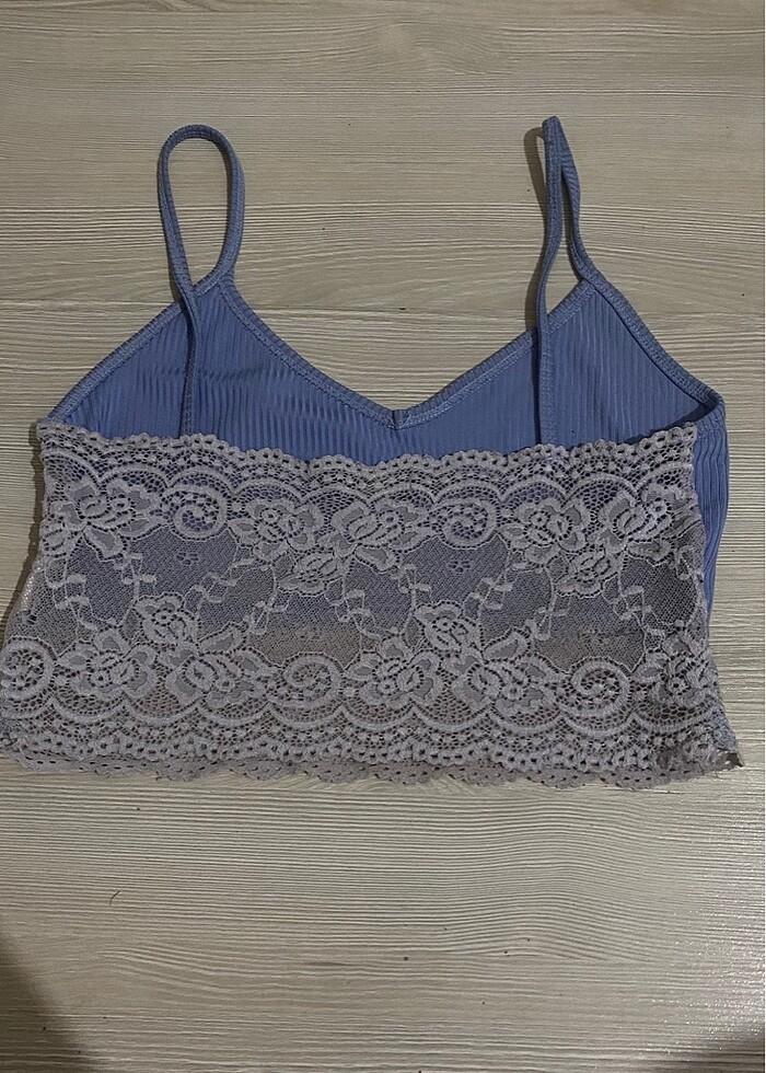 Dantel detaylı crop - Görsel 2