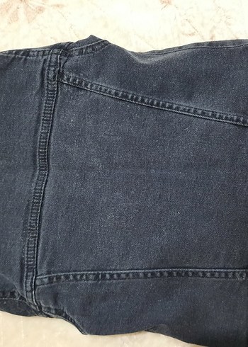 5 Yaş Beden gri Renk erkek çocuk siyah Denim Kısa Kollu Ceket
