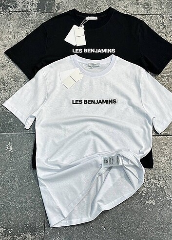 Les Benjamins Siyah Beyaz Unisex Oversize T-shirt